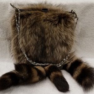 DESIGNER REAL RACOON POCKETBOOK